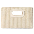 RNIEGA Straw Clutch Handbags Summer Clutch Woven Boho Beach Bags Straw Purses for Women - color: Beige