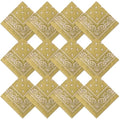 Suhine 12 Pcs Bandanas Bulk for Women Men 22 x 22 Inch Paisley Headband Cowboy Handkerchief Summer Beach Party Costume - color: Beige