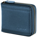 Admetus Mens RFID Blocking Wallets Zipper Leather Wallet for Men Bifold RFID Card Holder - color: Blue50778
