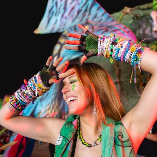 KANDI BAR 'Good Vibes' Collection (37 Rave Bracelets)