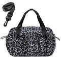 ECOHUB Small Gym Bag for Women, Mini Gym Duffle Bag with Wet Compartment, Bowknot Sports Bag, Cute Gym Tote Bag Dance Yoga Workout Travel Bags Gray Leopard Print - color: Gray Leopard Print