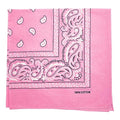MDSTYLE 100% Cotton Bandana for Men & Women 22" x 22" Paisley Pattern Handkerchief Headband Scarf - color: Pink