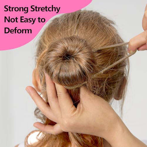 Teenitor 20Pcs Spiral Hair Pins, Spiral Bobby Pins, Spin Pins for Hair Twist, Bobby Pins for Buns Hair Bun Maker with 10 Hair Ties, Rose Gold - color: Rose Gold