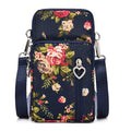 JANKS Small Crossbody Bag for Women - Mini Phone Purses with Crossbody Strap and Wallet - Nylon Arm Bag - color: B-red Plaid
