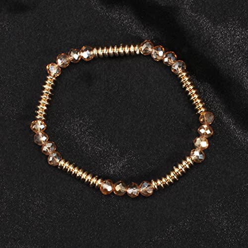 Bohemia Bracelets for Women Vintage Stackable Beads Bracelets Charm Stretch Beach Jewelry - color: Color 3