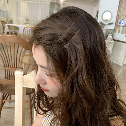 inSowni 24 Pack/12 Pairs Pretty Brown Bronze Vintage Retro Leaf Flower Butterfly Hair Pins Decorative Bobby Pins Fancy Hairpin Cute Hair Clips Thin Fine Short Hair Barrettes Accessories for Women Girl - color: 24 Pack Small Brown Fancy Cute Vintage Decora