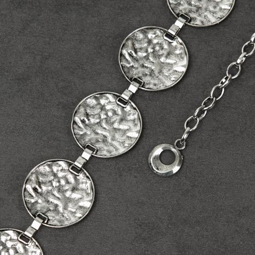 Luvatar Fashion Metal Waist Chain Belt Blouse Dress Sweater Chain Belt… - color: Silver-F66