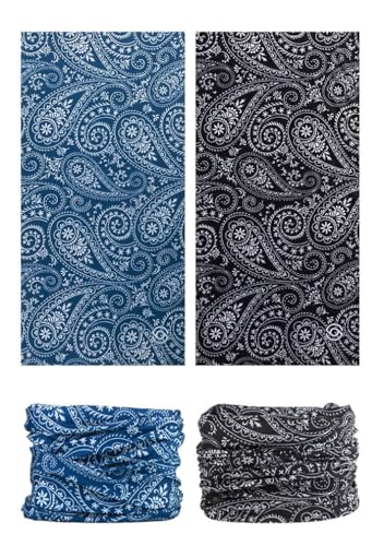 Head Wrap Headwear Headband Bandana Face Mask magic scarf for men & women - color: 6pcs. Paisley 2