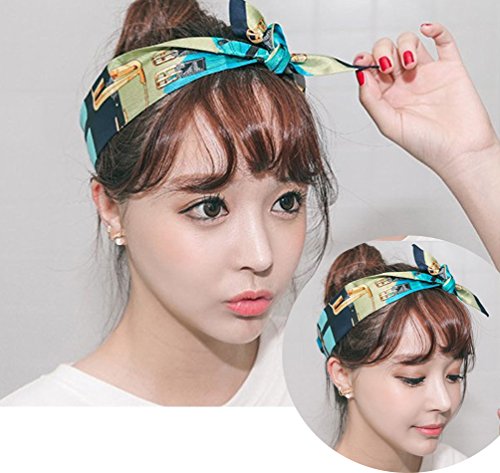 kcctoo 2/6/10Pack Scarf Bags for Women Handbag Scarfs Band Hair Neck Scarves Fashion Gifts - color: Blue Multi Color - 10pcs