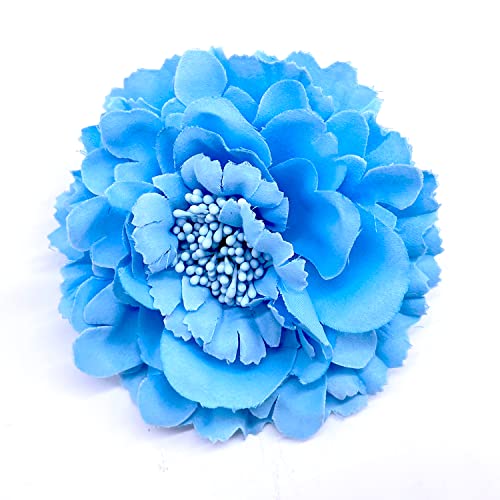 Hair Flower Clips Brooch Boutique Hair Accessories Bohemia Hairpins for Women Girls (Lake Blue) - color: Lake Blue