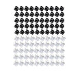 100pc/pack 1cm Hair Claws Clip for Women Girls Black & Brown & clear Plastic Mini Hairpin Hair Clip Clamp Hair Accessories Gifts (KLF-CLEAR+BLACK) - color: KLF-CLEAR+BLACK