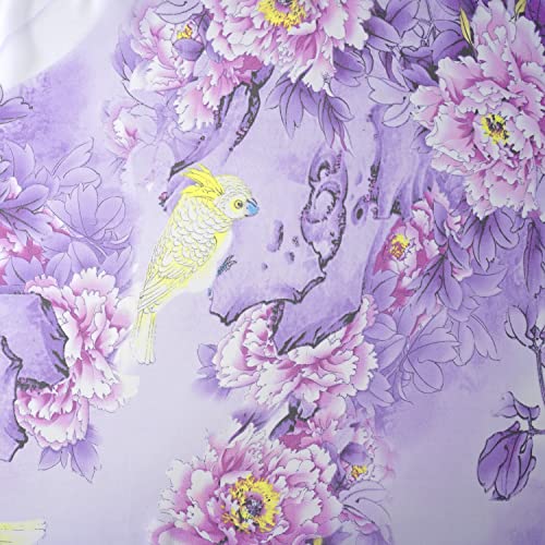 E-Clover Unique Fashion Women's Scarf Chiffon Sheer Scarves for Women Lightweight - color: 01-purple