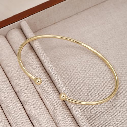 YVVLEE 3Pcs Arm Cuff for Women Open Upper Coil Bangle Bracelets Armlet Gold Silver Adjustable Armband Arm Bracelet Set - color: A