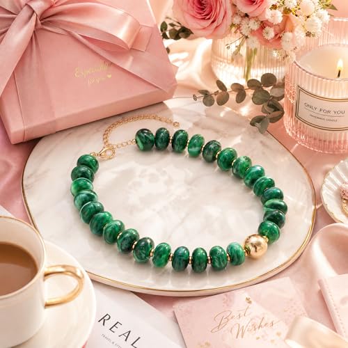 Chunky Beaded Starfish Shell Necklace for Women Colorful Boho Summer Chain Choker Beach Necklace with Acrylic Beads Trendy Chunky Jewelry Gifts - color: XL010A