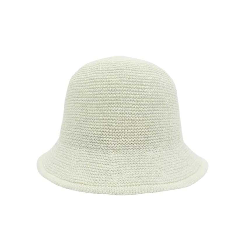 Women Straw Hat Beach Sun Cap Foldable Paper Knitted for Travel Summer Vacation Soft Lightweight Breathable - color: White