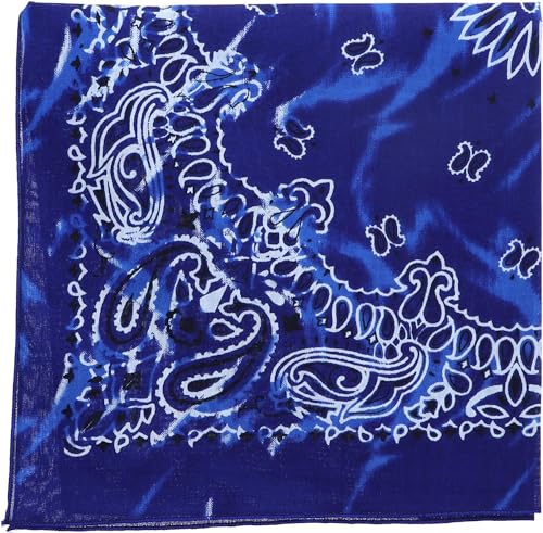 Motique Accessories Modern Tie Dye Bandana - color: Blue