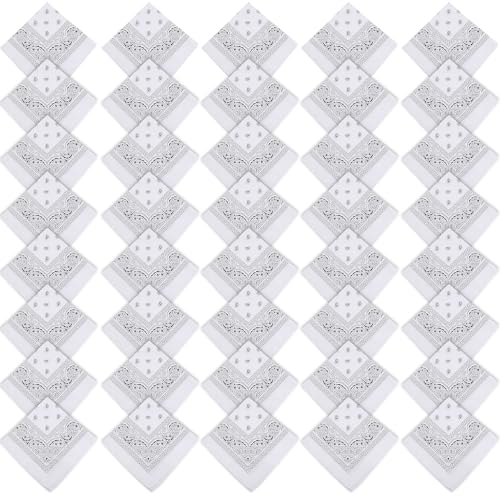 40 Pcs Bandanas Bulk Paisley Bandana Multicolor Cowboy Bandanas for Men Women Western Party - color: Color Set 3