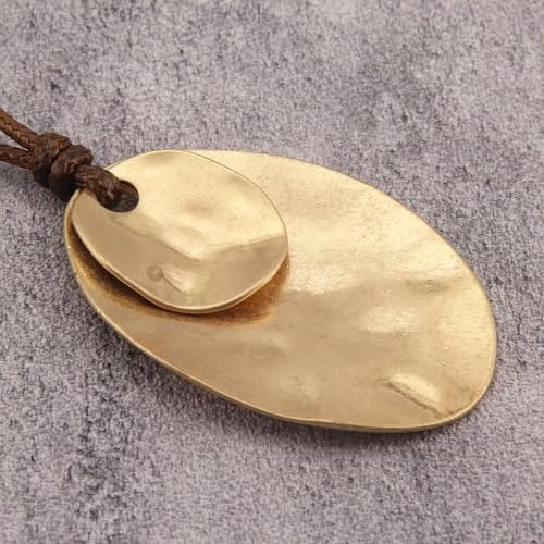 Leather Necklace for Women Vintage Boho Necklaces Black Cord Choker With Pendant Casual Chunky Leather Necklace Trendy - style: Boho Vintage Necklace
