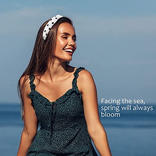 TOBATOBA Knotted Headbands for Women, 10 Pack Floral Bow Knot Twist Turban Headbands - Wide, No Slip Diademas Para Mujer De Moda