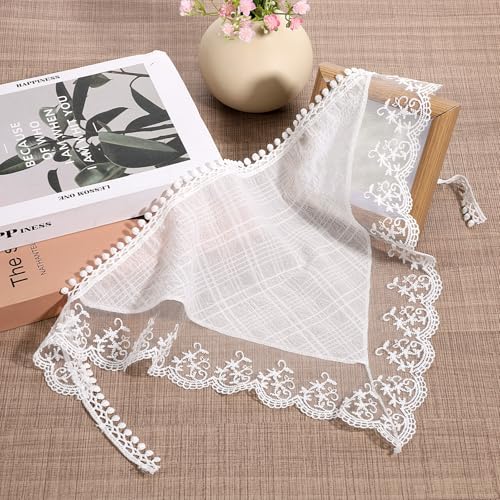 Hair Scarf Headband for Women Boho Triangle Bandana Turban Cute Stylish Lace Hair Bandana Non Slip Hairs Soft Head Coverings for Hairs Styling Summer Accessories