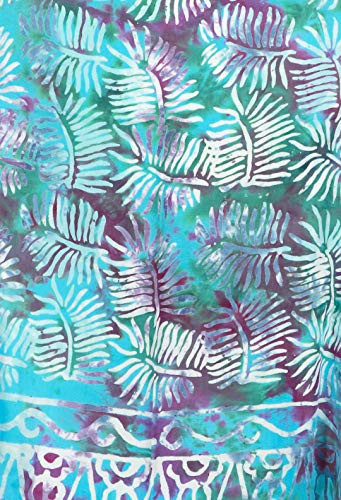 Hats Scarves & More Chemo Scarf Head Scarves for Women Cancer Headwear Headscarf Head Coverings 28 Inch Square Batik - color: Aqua Palms