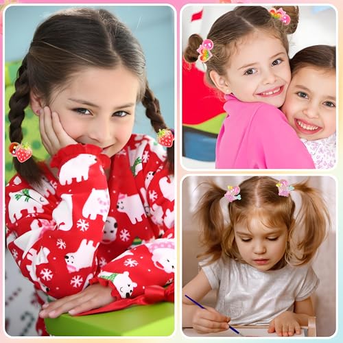 12PCS Ball Charm Hair Ties for Little Girls, Colored Camellia Bead Rubber Band Bubble Hair Ties with Balls No Damage Ponytail Holders for Toddler Girls (Pink, Purple, Blue, Rose Red, Navy Blue,Black) - color: Pink, Purple, Blue, Rose Red, Navy Blue,Black