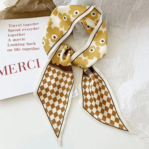 4 Pack Purse Scarf Handbags For Women,Boho Scarrves for Bag Hair Accessories Handle Fashion Lightweight - color: Dark Purple
