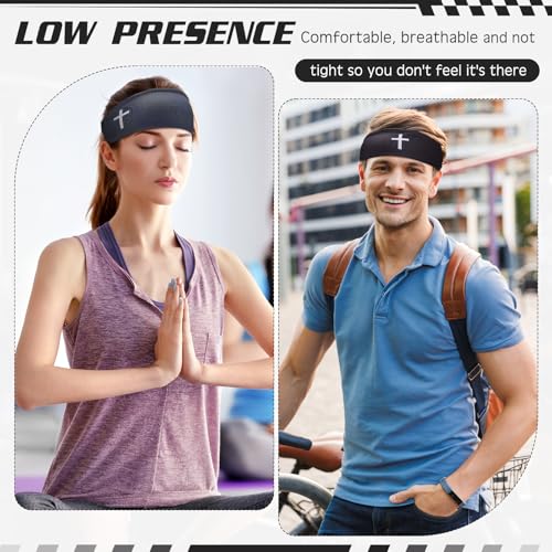 18 Pcs Sports Sweatbands for Men Women Camo Headbands Workout Non Slip Headbands Breathable Head Band Fitness Stretchy Unisex Hairband for Yoga Running Cycling Ball - color: Jesus Color