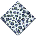21x21 inches 100% Cotton Bandana for Women - Soft Square Scarf, Multi-Purpose Head Covering, Hair Bandana - color: P09-blue Floral