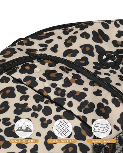 Pritent Crossbody Bags for Women Man Waterproof Sling Bag Backpack Trendy Casual Cross Body Bag with Convertible Shoulder Strap Chest Bag for Camping Hiking Travel Essentials (Leopard, Medium) - color: Leopard, size: Medium