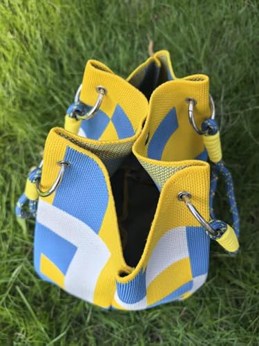 Crochet Tote Bag for Women, Knit Shoulder Handbag, Lightweight Reusable Shopping Bag, Summer Beach Woven Purse, White - color: Nordic Style