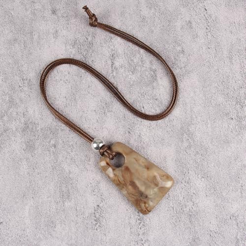 Bohemian Necklaces for Women Long Leather Necklace with Large Pendant Chunky Boho Hippie Jewelry Pendant Chocker Necklace - style: Boho Chunky Necklace