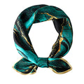 STARWHISPER 100% Pure Mulberry Silk Square Scarf-27''x27 Lightweight Hair Scarves Headscarf Night Sleeping with Gift Packed - color: Polar Lights
