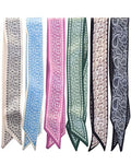 ZXZH 6 Pack Fashion Scarves for Women, Versatile Boho Head Scarf, Satin Scarf for Hair, Neck, Wrist, and Purse Accessories - color: Classic Paisley