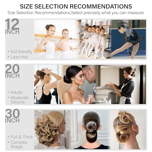 Hair Net Set 30 Pieces 20-Inch Light Brown Nets, 50 Pieces 2.4-Inch Golden U Pins - For Food Service, Bun Making, Ballet, and Versatile Hairstyling(Light Brown,20inch,80pcs/Pack) - color: Light Brown, size: 20 Inch
