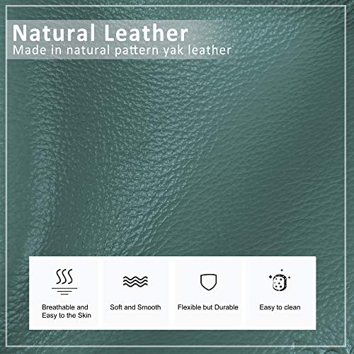 befen Genuine Leather Small Crossbody Bags for Women Cell Phone Bag Cross Body Purses,Silver Zipper - color: Hunter Green
