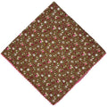 21x21 inches 100% Cotton Bandana for Women - Soft Square Scarf, Multi-Purpose Head Covering, Hair Bandana - color: P06-ditsy Floral C