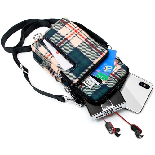 BIAOTIE Lightweight Small Crossbody bags Cell Phone Purses Travel Pouch Shoulder Bag for Women - color: Green Mermaid
