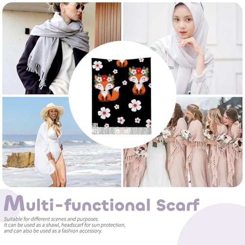 Scarfs for Women Fall Winter Scarves Shawls and Wraps for Evening Dresses - color: Design17