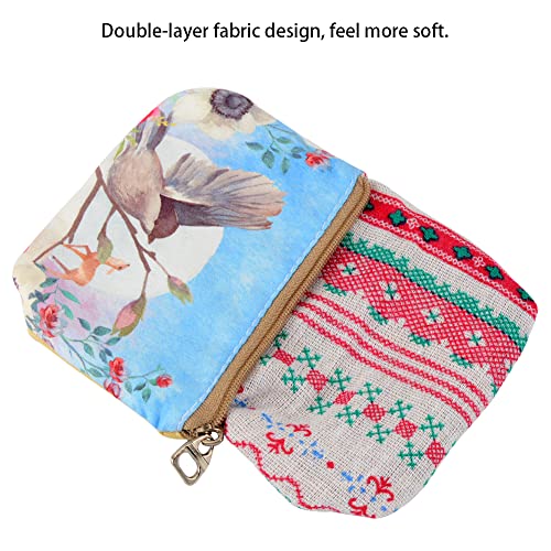 Women and Girls Cute Fashion Coin Purse Wallet Bag Change Pouch Key Holder - color: Birds