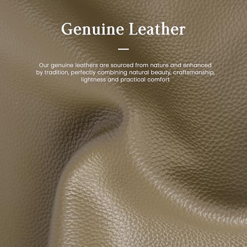 befen Vintage Genuine Leather Satchel Tote Bag for Women, Top Handle Handbags Leather Purse, Large Shoulder Crossbody Bags - color: Gray-a