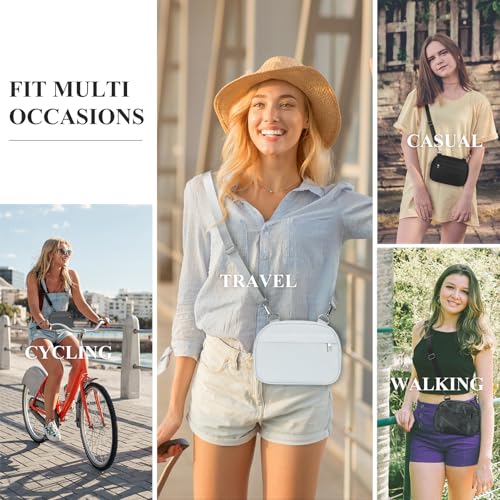 MAXTOP Small Crossbody Bags for Women Belt Bag Fanny Pack with Adjustable Strap - color: Dim Grey, style: Small Crossbody Bag