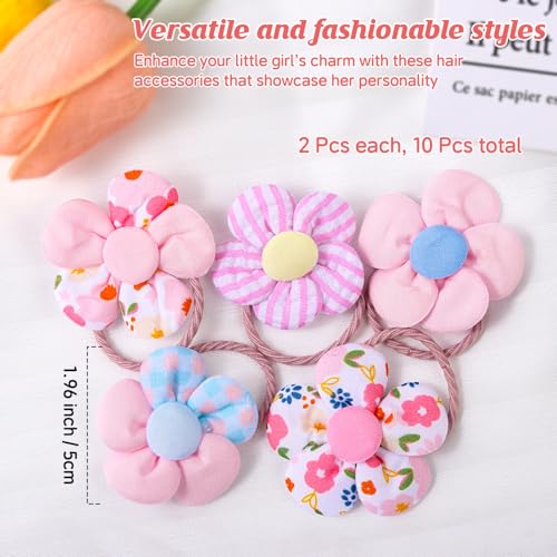 400 Pcs Baby Girls Hair Accessories Set,Baby Girls Hair Ties,Flower Bows Rubber Bands,Hair-friendly Hair Clip,Soft Elastic Hair Bands,Claw Clip(Pink) - color: Pink