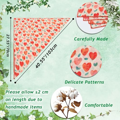 Large Cotton Bandanas for Women, 27 x 27 inch Hair Neck Scarf, Headband Square Scarf - color: H-red Green White