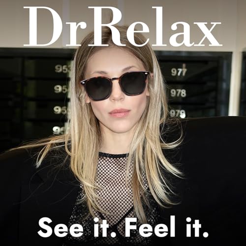 DrRelax Retro Sunglasses Womens Trendy Round Polarized Shades Sun Glasses - color: 2 Pack-black/Tortoise Grey