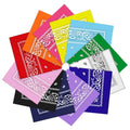 12 Pack Bandanas Unisex Paisley Cowboy Bandanas Bulk Multi Purpose Headband Scarf for Men Women Costume - color: Multicolor, style: Classic