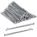 MORGLES 120PCS Silver Large Bobby Pins for Gray Thick Hair, 2.75" Jumbo Hair Pins with Box - color: Silver (2.75inch)