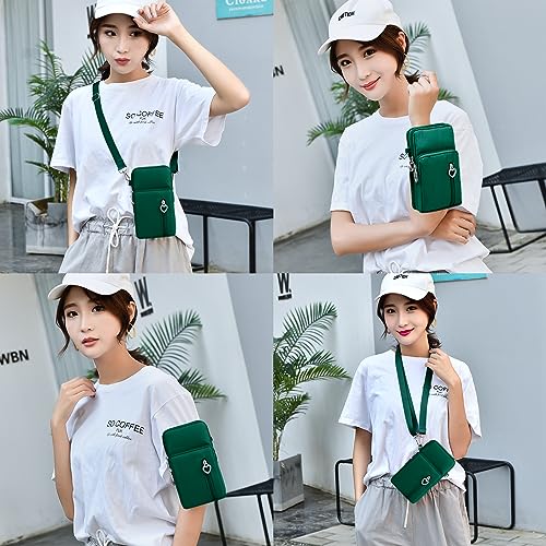 BIAOTIE Lightweight Small Crossbody bags Cell Phone Purses Travel Pouch Shoulder Bag for Women - color: Dark Green