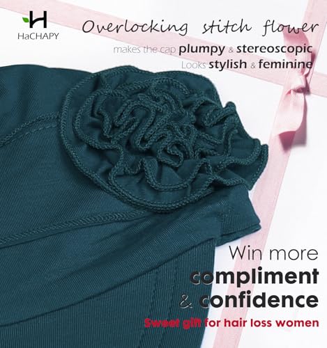 Hachapy Soft Newsboy Cap for Women Slip on Headwear Summer - color: Dark Green