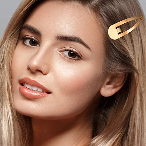 WILLBOND 30 Pieces 3.1 Inch Large Metal Snap Hair Clips Nonslip Barrettes Women Hair Accessories(Gold, Silver, Black) - color: Gold, Silver, Black, style: Minimalist